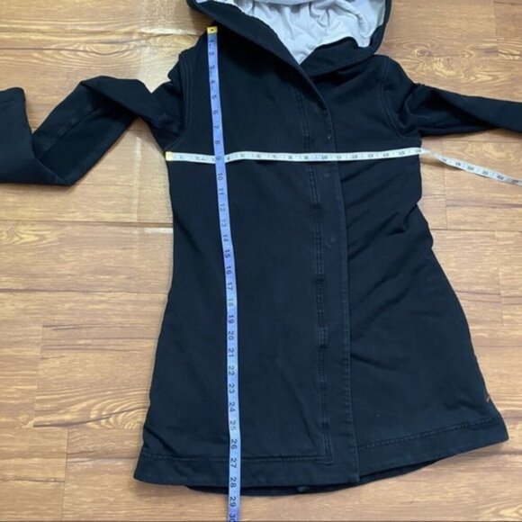 Lululemon Awareness Wrap Hoodie Black Sweater Size 4 - Picture 4 of 10